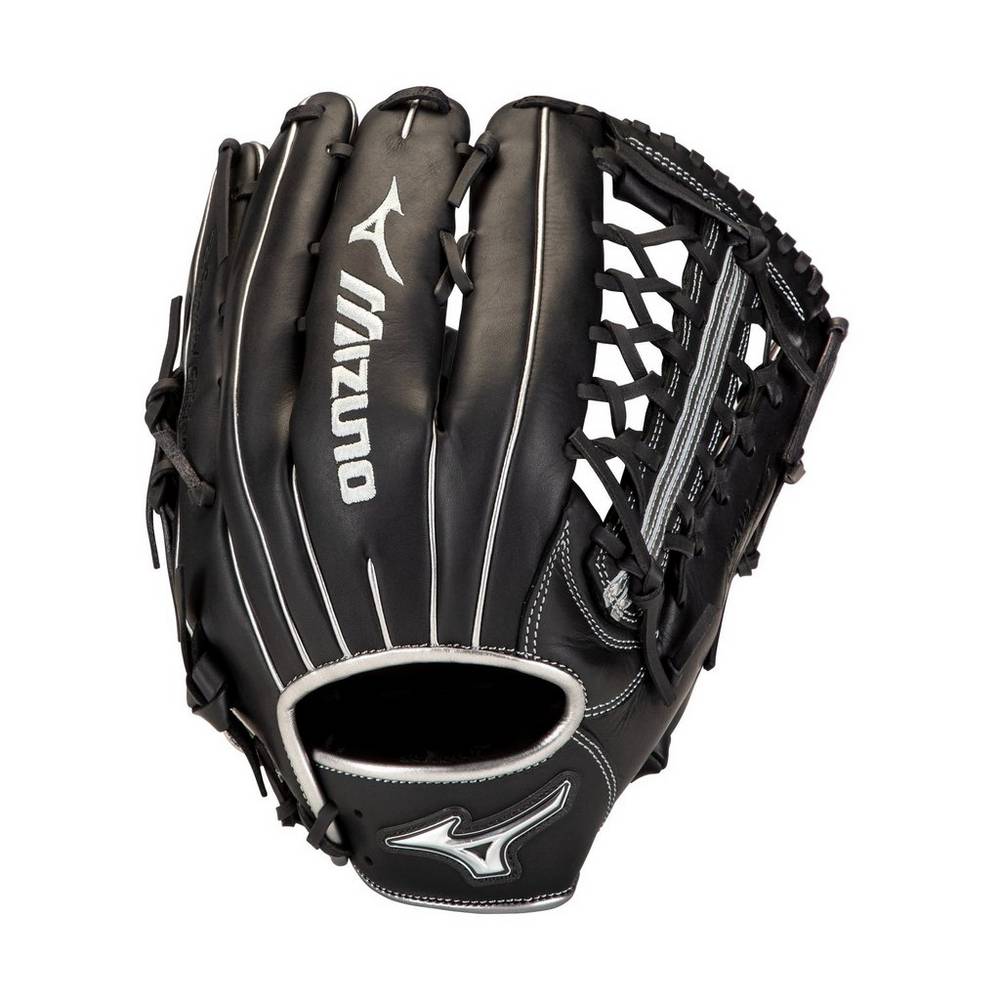 Panske Rukavice Mizuno MVP Prime SE Outfield 12.75" Baseball Čierne/Strieborne Vypredaj OKCJ64018